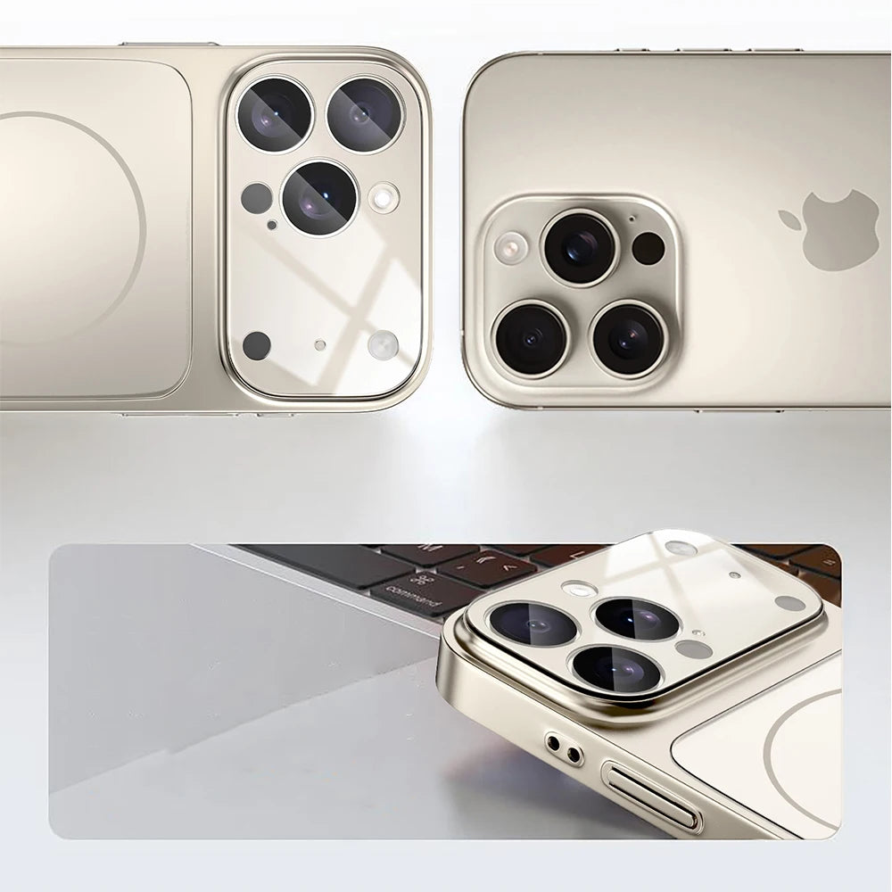Original Matte Glass Wireless Charge Magsafe Case For iPhone 17 Pro Max 16 15 14 Plus 13 17 Air Magnetic Shockproof Hard Cover